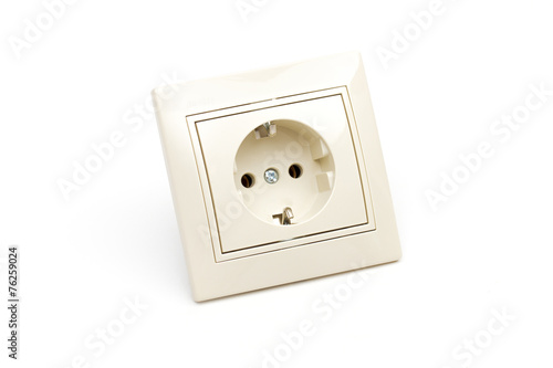 Sockets on the white background