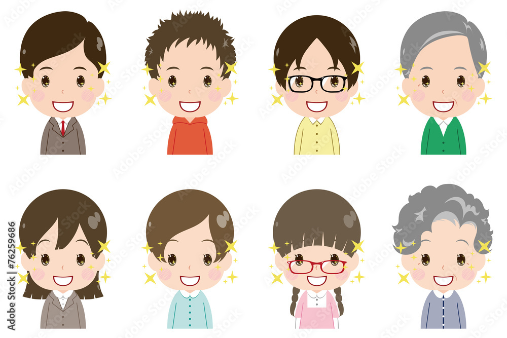 人物 顔 セット 期待 人物 顔 セット 期待