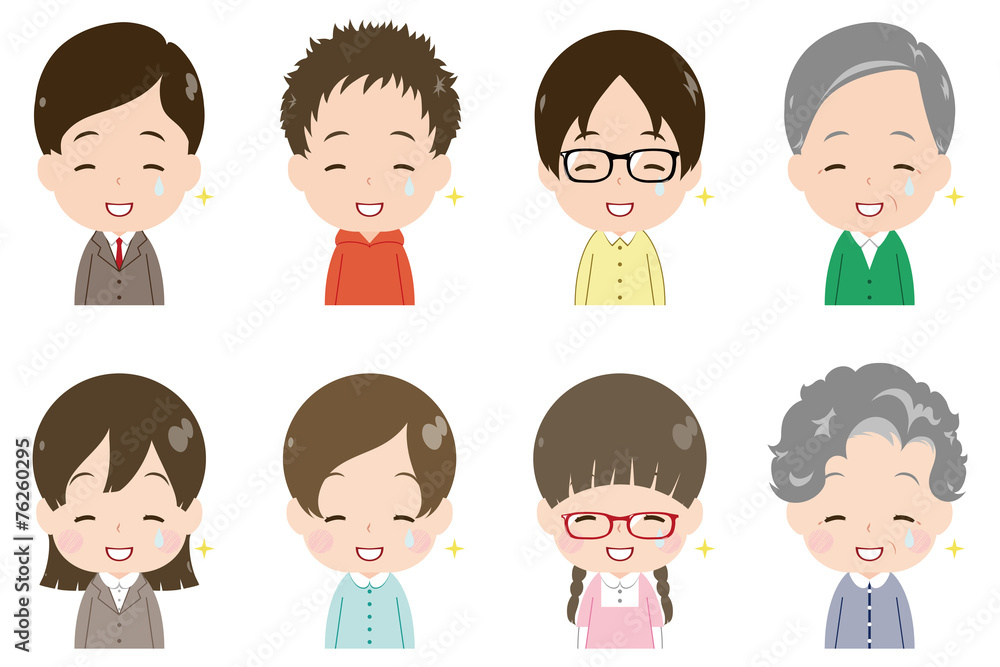 人物 顔 セット 嬉し涙 人物 顔 セット 嬉し涙