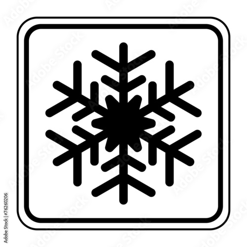 Logo froid. Neige.