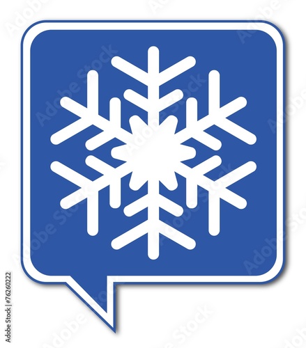 Logo froid. Neige.