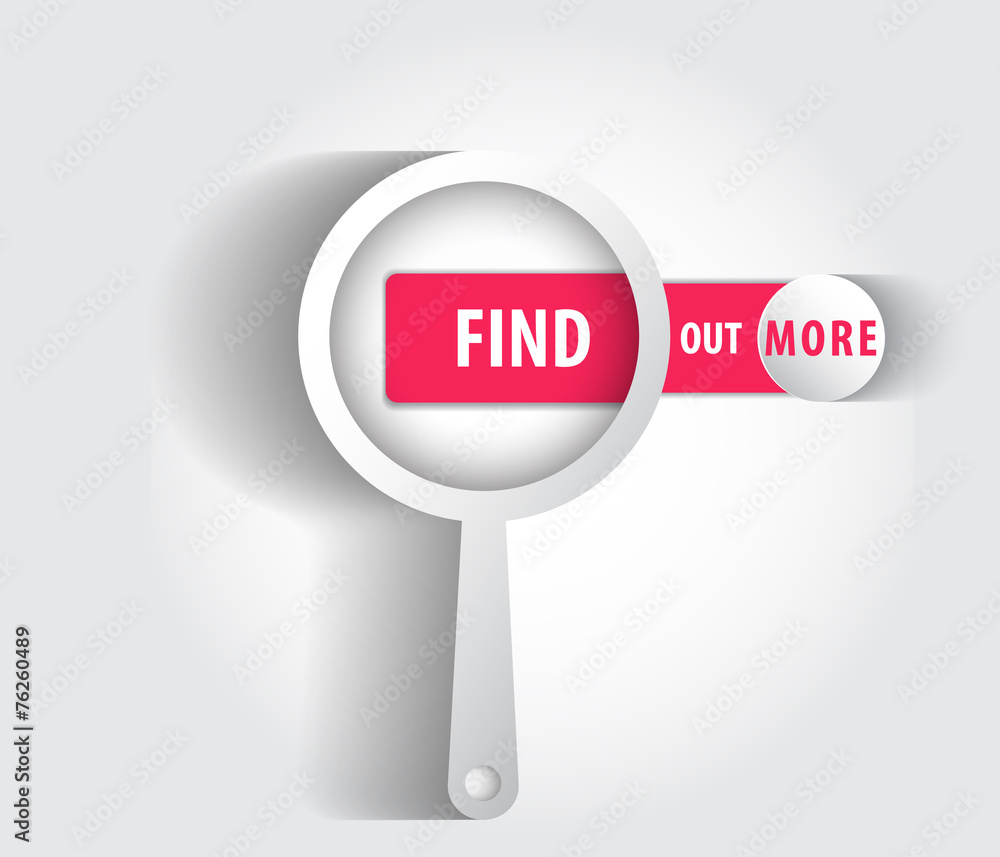 Find out more vector illustration, eps10, easy to edit Find out more vector illustration, eps10, easy to edit