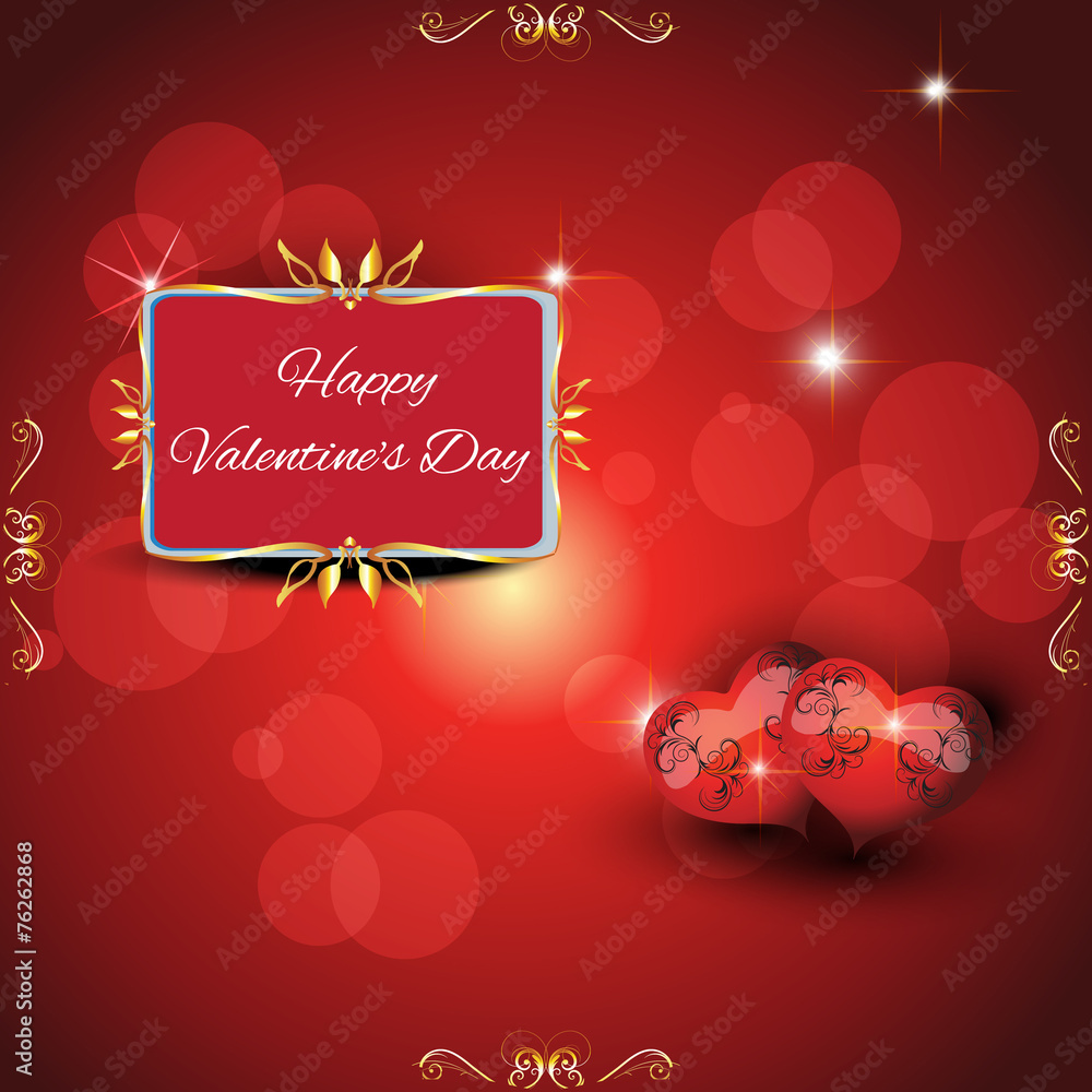 Fototapeta premium festive greeting card valentine's day