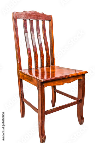 wood chair isolate