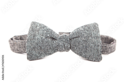 Accessory for a gentleman bow tie. Made of cotton. Black with wh