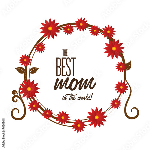 Mom design, vector illustration.