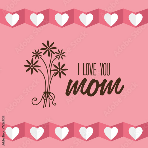 Mom design, vector illustration.