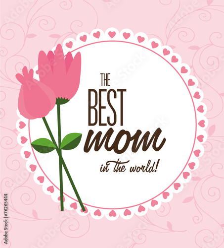 Mom design, vector illustration.