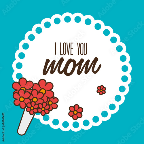 Mom design, vector illustration.