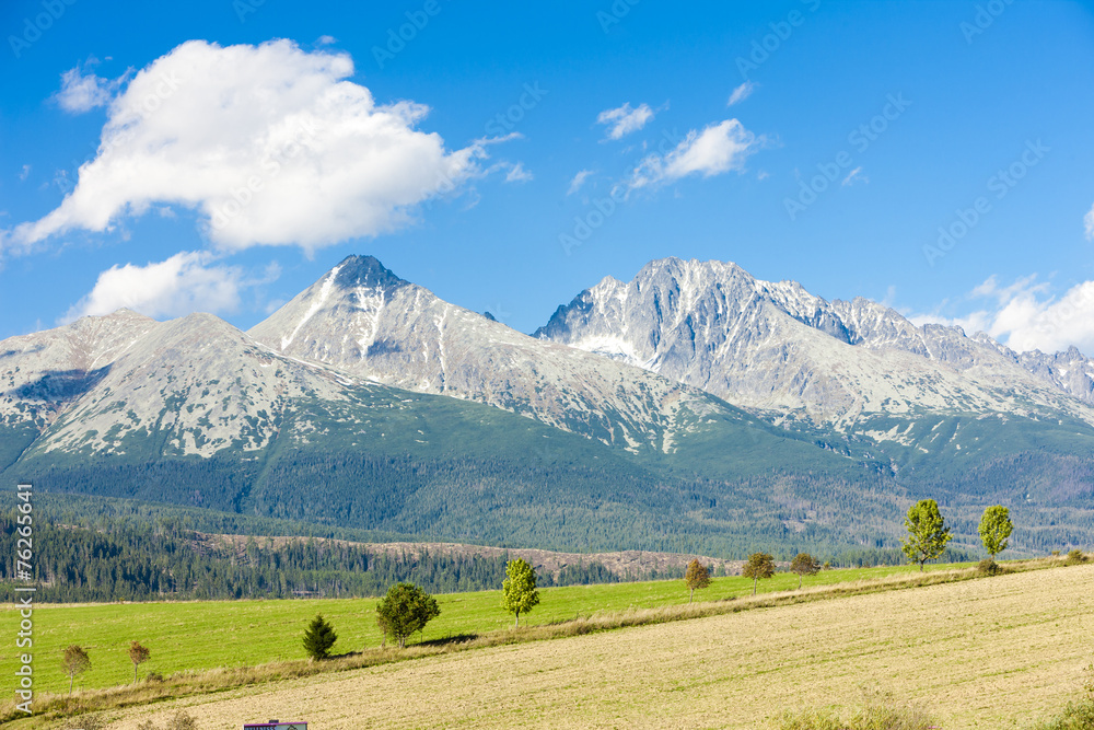 Krivan Mountain and Western part of High Tatras, Slovakia Krivan Mountain and Western part of High Tatras, Slovakia