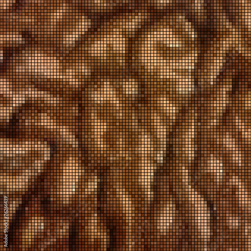 Orange mosaic (abstraction relief)