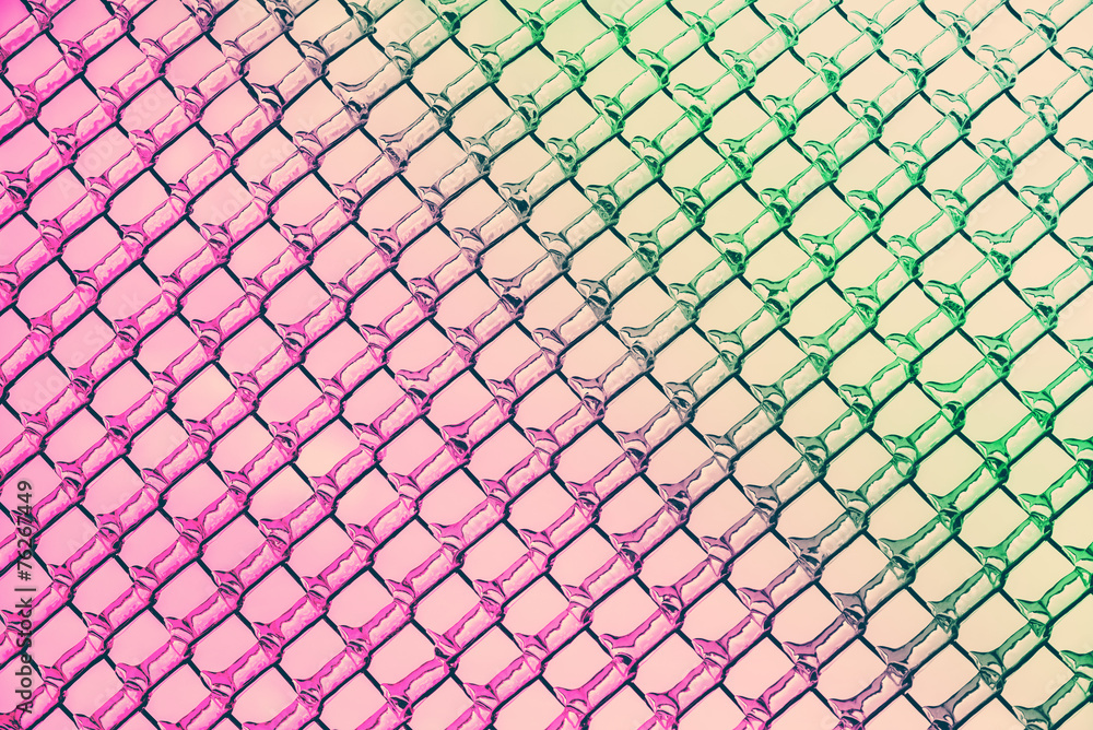 Naklejka premium Pink to Green Colors in Ice Diamond Patterns