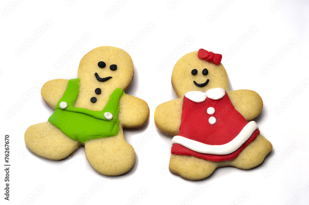 Obraz premium Muñecos de galleta y fondant