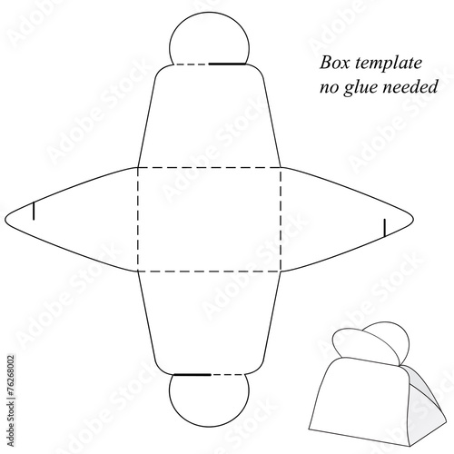 Box template with round handle