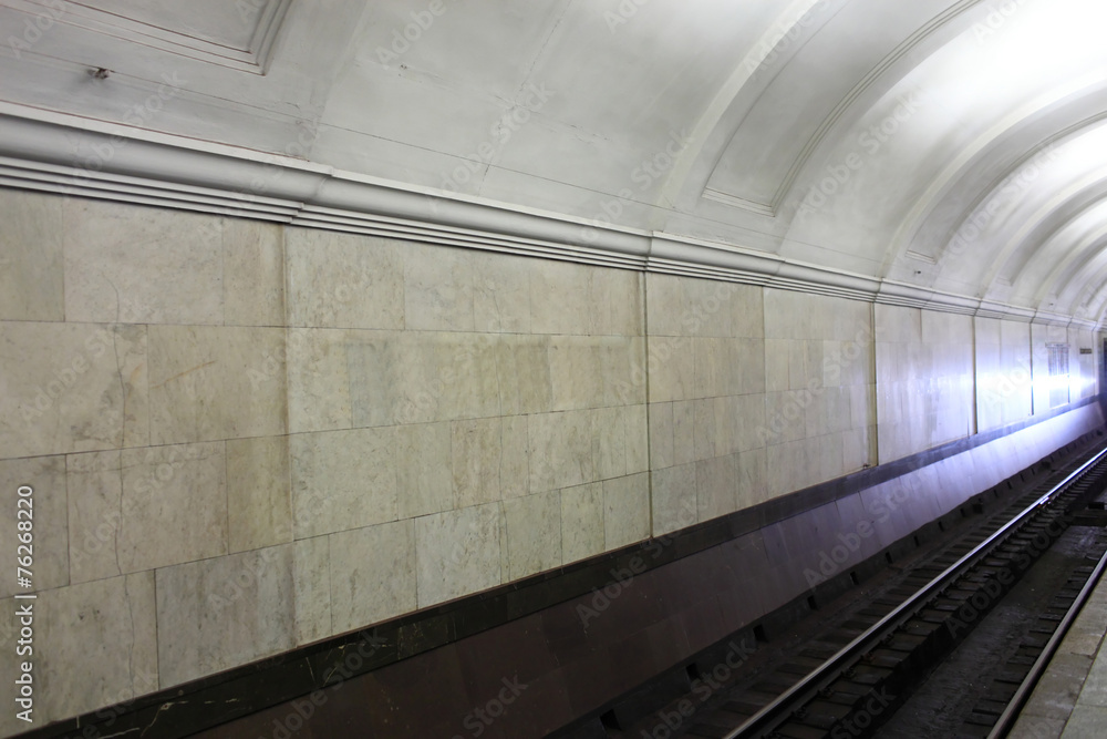 Interior of subway station