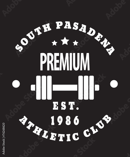 South Pasadena athletic club emblem  vector illustration, eps10 photo