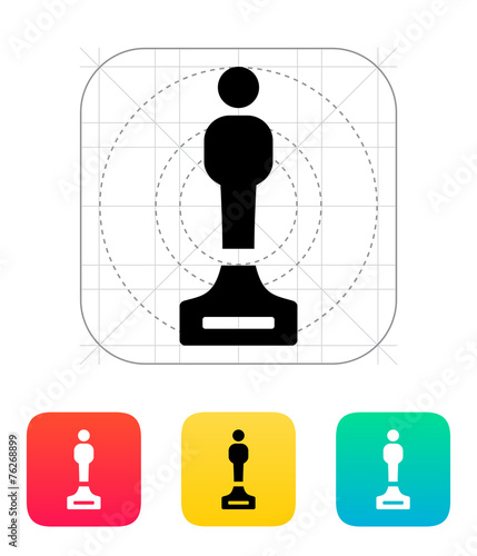 Best person icon on white background.