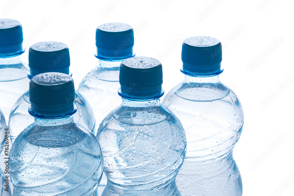 Bottles with water Bottles with water