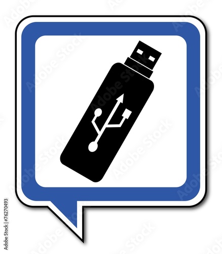 Logo clé usb.