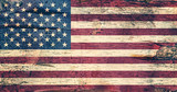 USA flag on Birch Bark