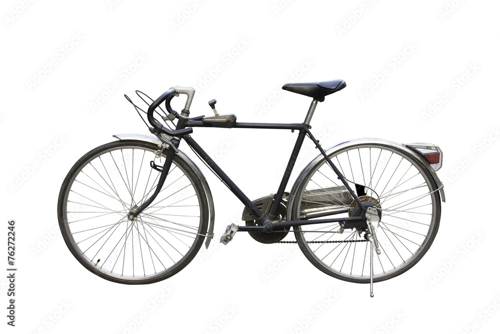 Retro Bicycle. on white background
