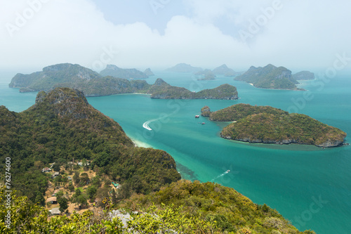 Archipelago at the Ang Thong National Marine Park in Thailand