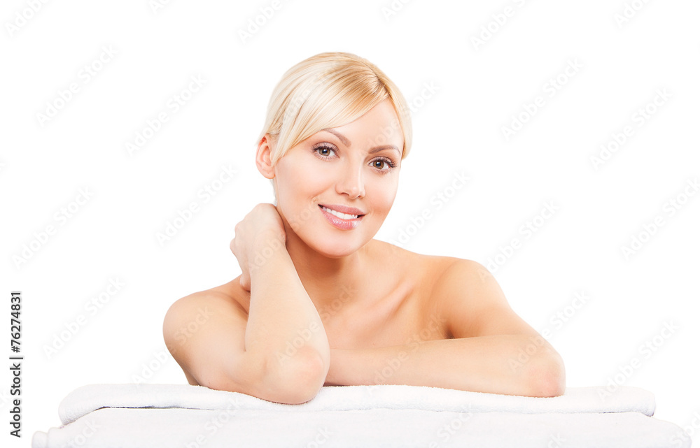 Beautiful Woman Lying Down. Spa Girl. Beauty Salon. Beautiful Woman Lying Down. Spa Girl. Beauty Salon.