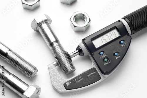 Digital micrometer with adjustable pressure measurement photo