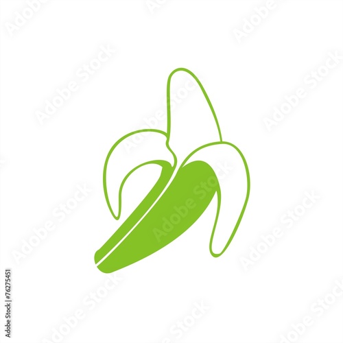 Icono plátano verde