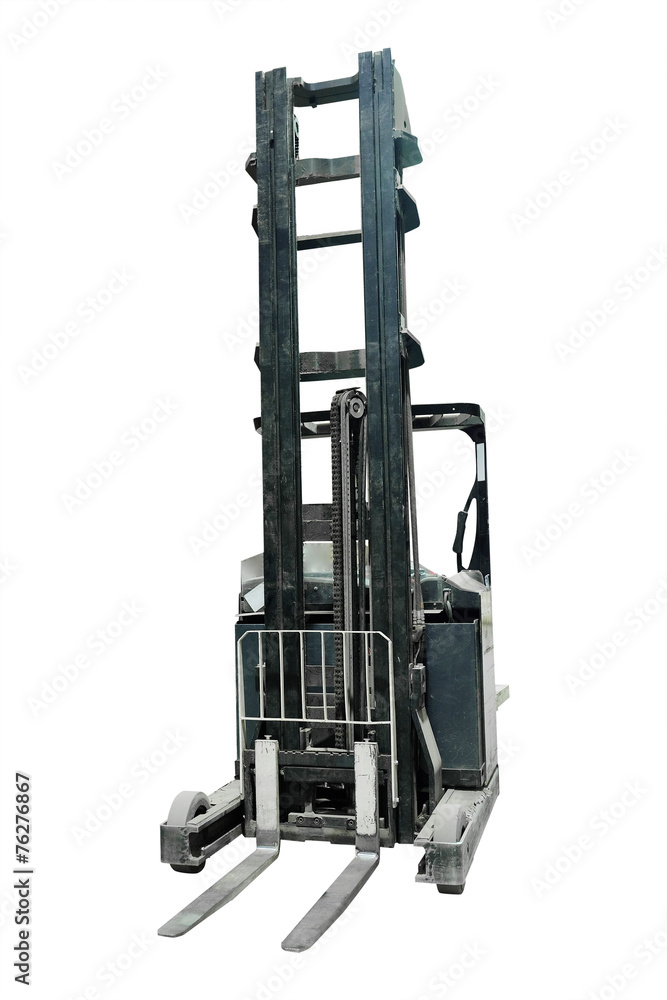 The image of loader under the white background The image of loader under the white background