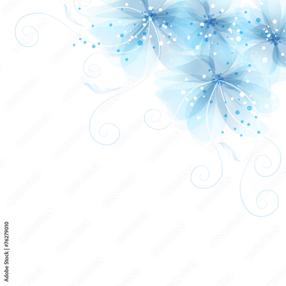 vector background with flowers