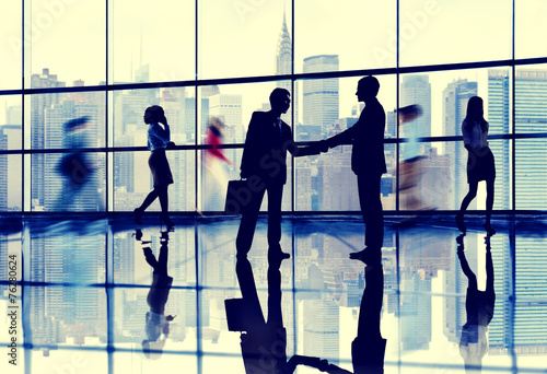 Business People Connection Interaction Handshake Agreement
