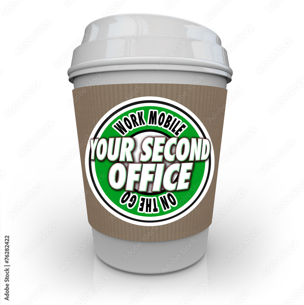 Your Second Office Coffee Cup Cafe Shop Work Away Mobile Product Your Second Office Coffee Cup Cafe Shop Work Away Mobile Product