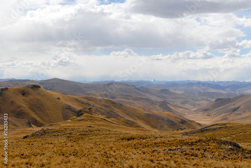 View along the Cusco-Puno Road  Peru