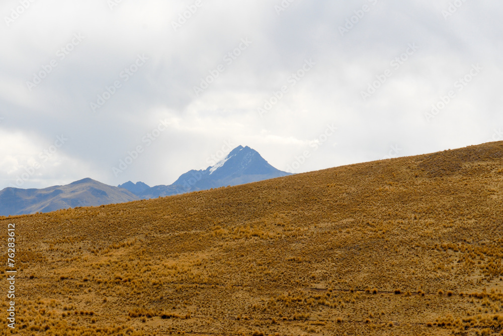 View along the Cusco-Puno Road, Peru
