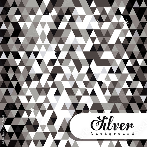 Silver design, vector illustration.