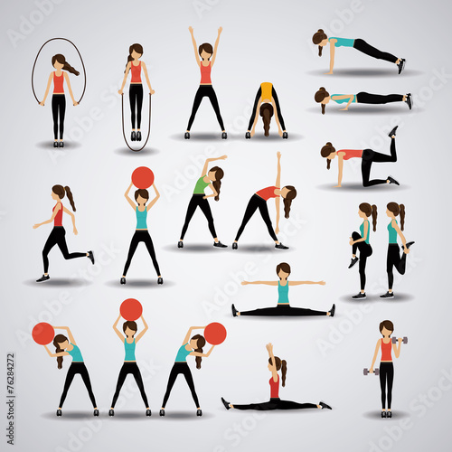 Fitness design, vector illustration.