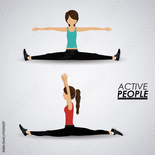 Fitness design, vector illustration.