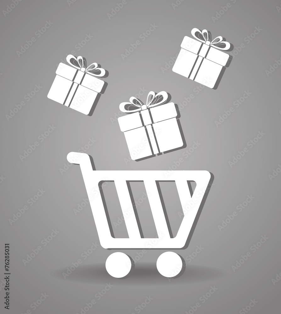 Shopping design, vector illustration. Shopping design, vector illustration.