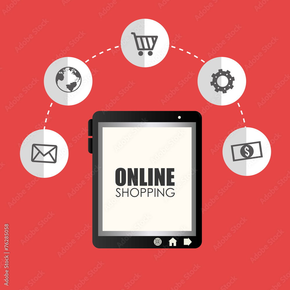 Shopping design, vector illustration. Shopping design, vector illustration.