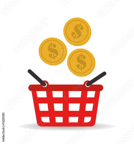 Shopping design, vector illustration.
