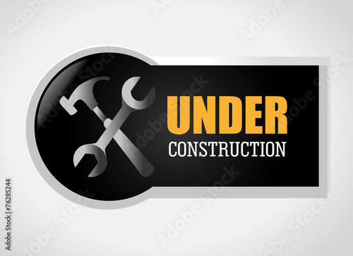 Construction design, vector illustration.
