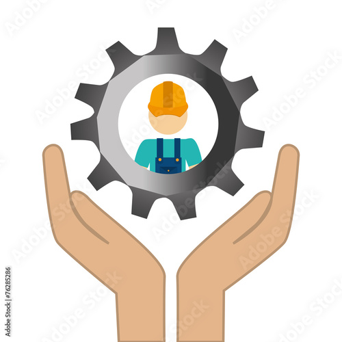 Construction design, vector illustration.
