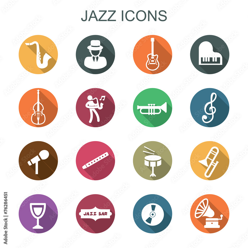 jazz long shadow icons