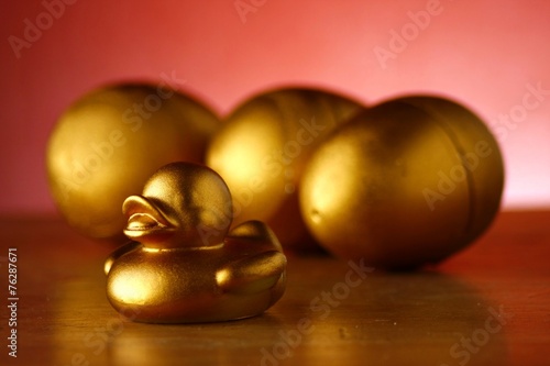 Golden eggs and golden duckling
