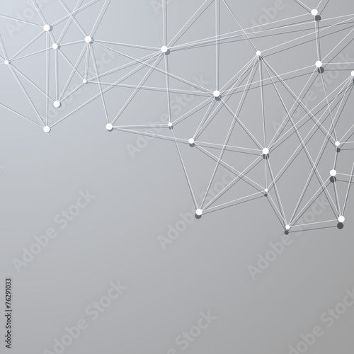 Abstract perspective molecular structure background