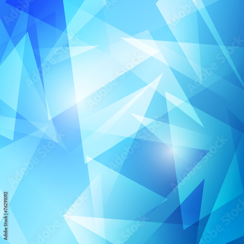 Triangles abstract blue modern background