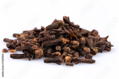 Cloves isolated on white background