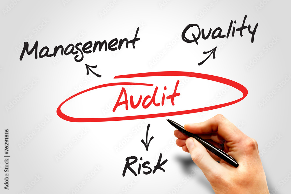 Audit diagram process, business concept Audit diagram process, business concept