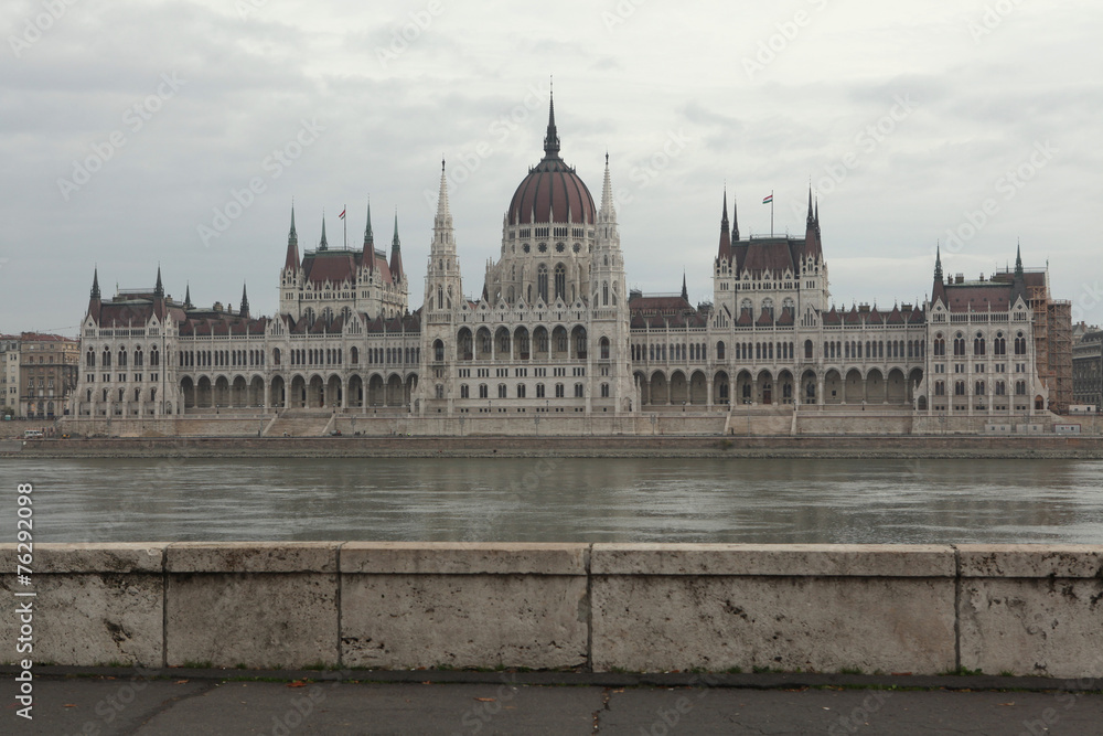 Hungarian Parliament in Budapest, Hungary.